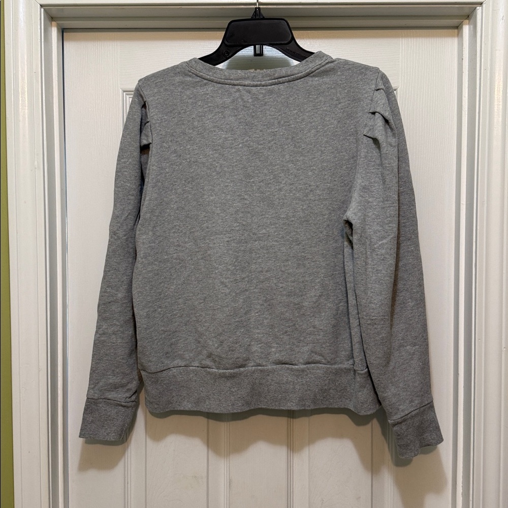 Charter Club Embroidered Le Scottie Dog Sweatshirt Gray Cotton PXL Petite - Picture 2 of 4